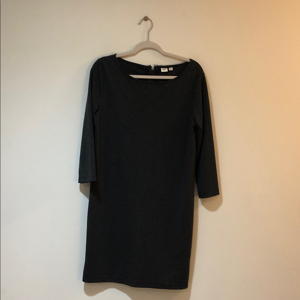 GAP Charcoal Long Sleeve Dress